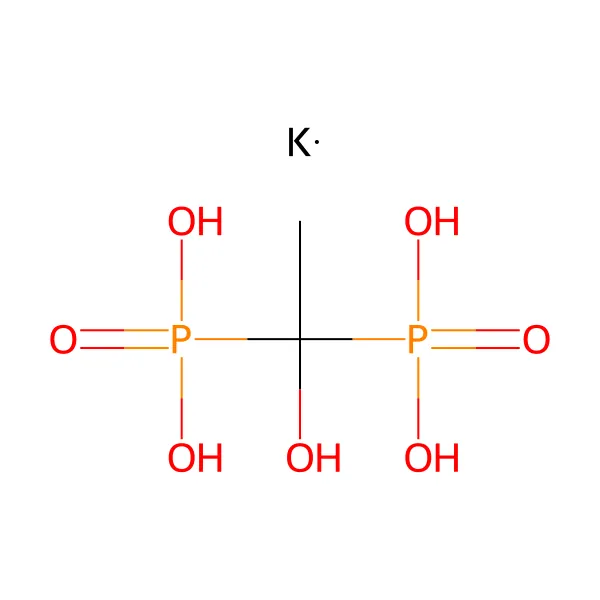 Tetrapotasyum etidronat molekül yapısı — CAS 67953-76-8