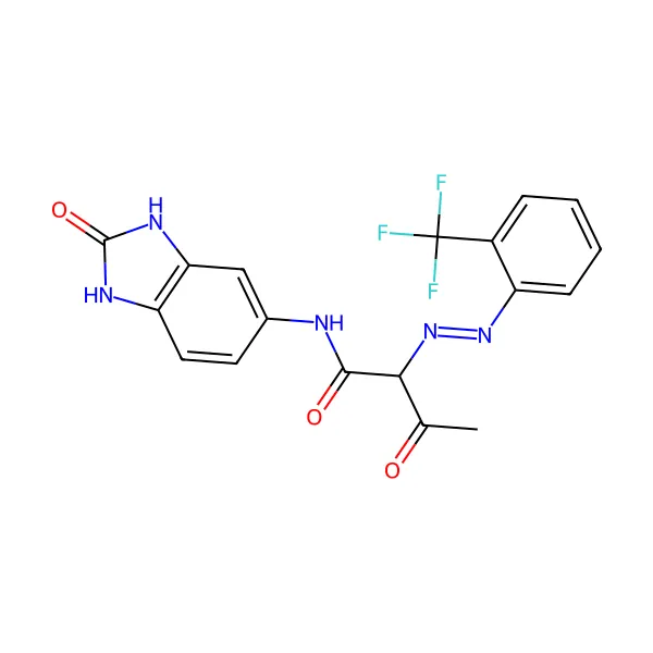 Pigment sarı 154 molekül yapısı — CAS 68134-22-5