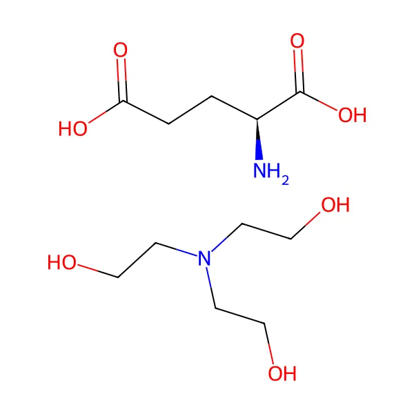 TEA-kokoil glutamat molekül yapısı — CAS 68187-29-1