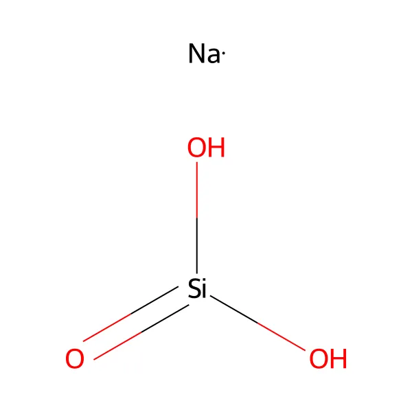 Sodyum metasilikat molekül yapısı — CAS 6834-92-0