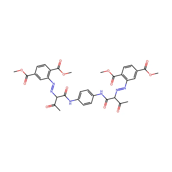 Pigment sarı 155 molekül yapısı — CAS 68516-73-4