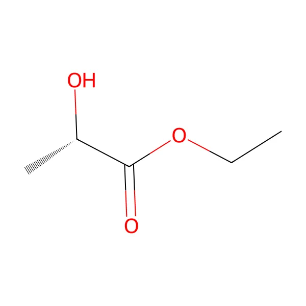 Etil L-laktat molekül yapısı — CAS 687-47-8