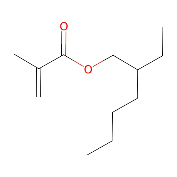 2-etilheksil metakrilat molekül yapısı — CAS 688-84-6