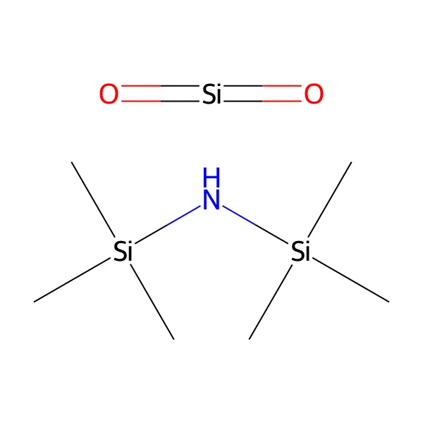 Trimetilsilillenmiş silika molekül yapısı — CAS 68909-20-6