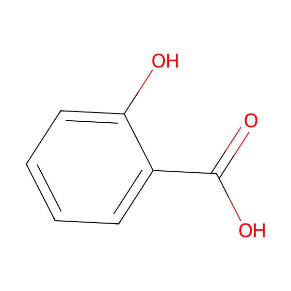 Salisilik asit molekül yapısı — CAS 69-72-7