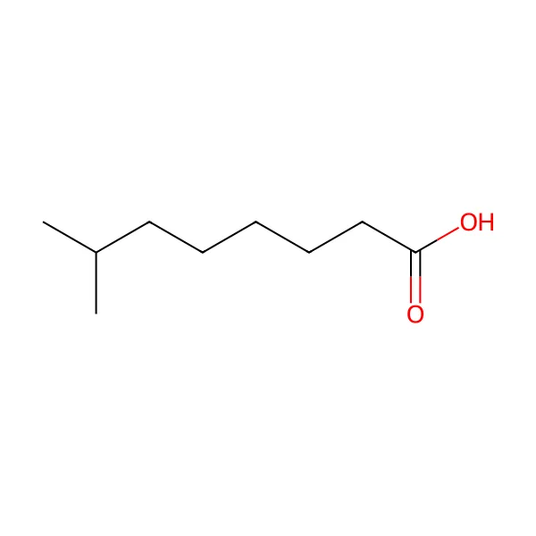 7-Metiloktanoik asit molekül yapısı — CAS 693-19-6