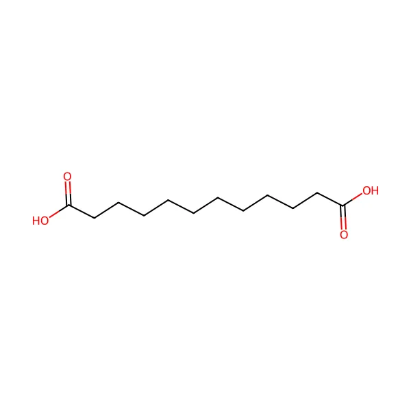 Dodekandioik asit molekül yapısı — CAS 693-23-2
