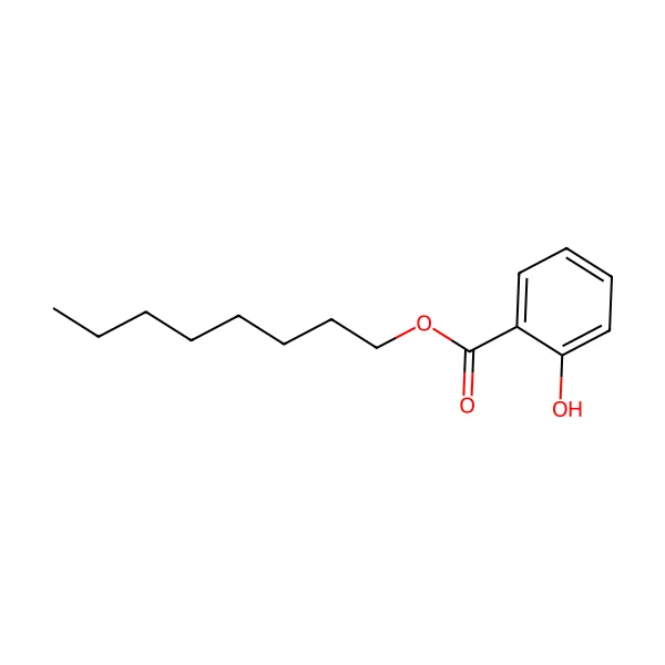 Oktil salisilat molekül yapısı — CAS 6969-49-9