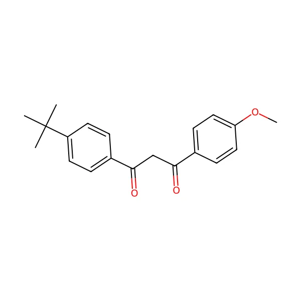 Avobenzon molekül yapısı — CAS 70356-09-1