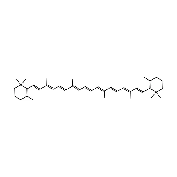 Beta Karoten molekül yapısı — CAS 7235-40-7