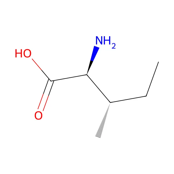 L-izolösin molekül yapısı — CAS 73-32-5