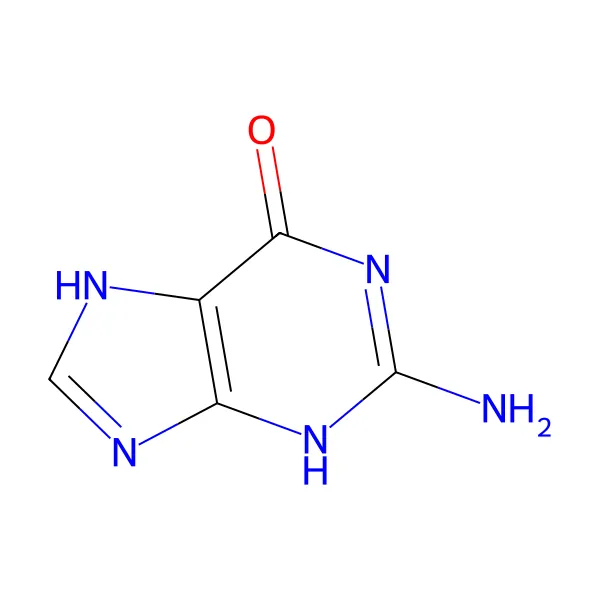 Guanin molekül yapısı — CAS 73-40-5