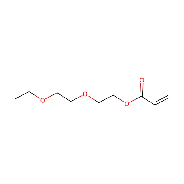 2-(2-etoksietoksi)etil akrilat molekül yapısı — CAS 7328-17-8