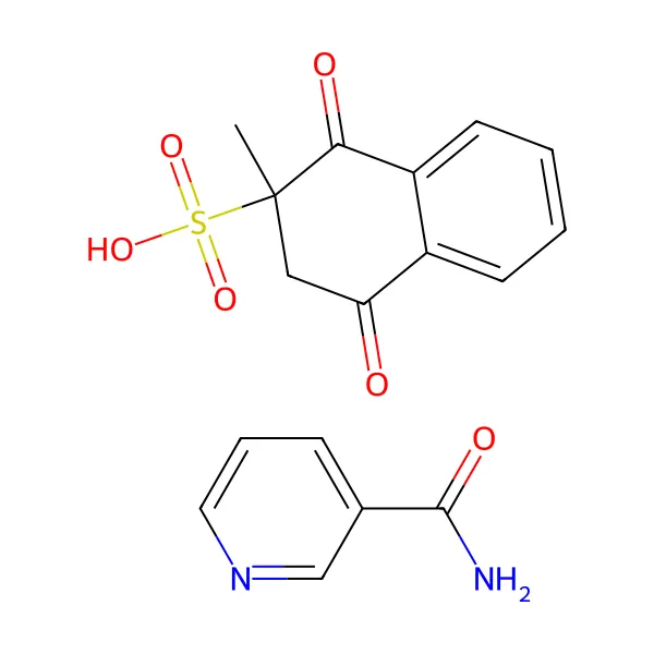 Vitamin K3 Menadion Nikotinamid Bisülfit (MNB) molekül yapısı — CAS 73581-79-0
