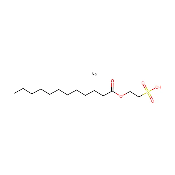Sodyum lauroil izetiyonat molekül yapısı — CAS 7381-01-3