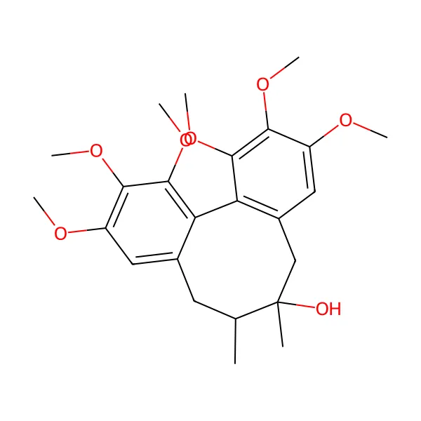 Şizandrin molekül yapısı — CAS 7432-28-2