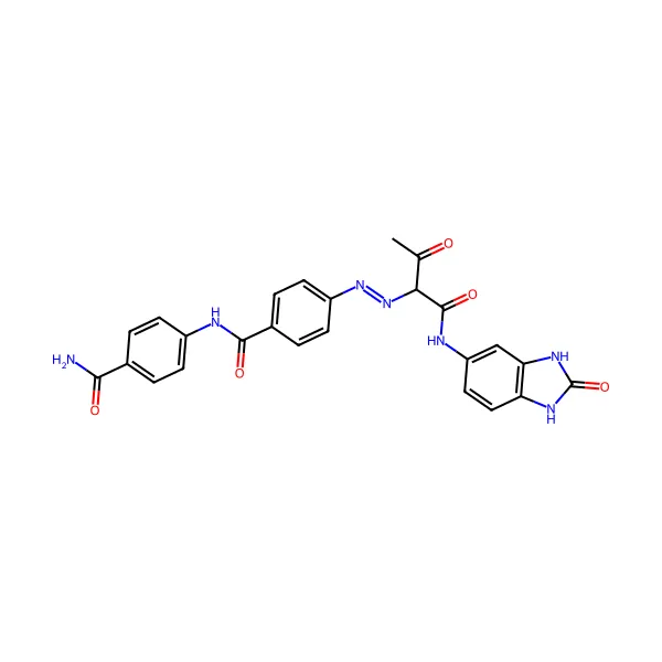 Pigment sarı 181 molekül yapısı — CAS 74441-05-7
