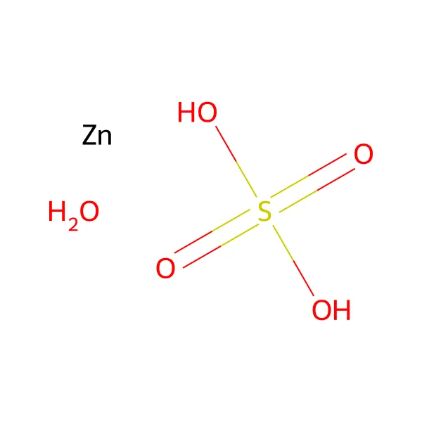 Çinko sülfat heptahidrat molekül yapısı — CAS 7446-20-0