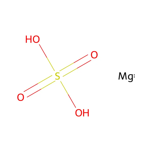 Magnezyum sülfat molekül yapısı — CAS 7487-88-9