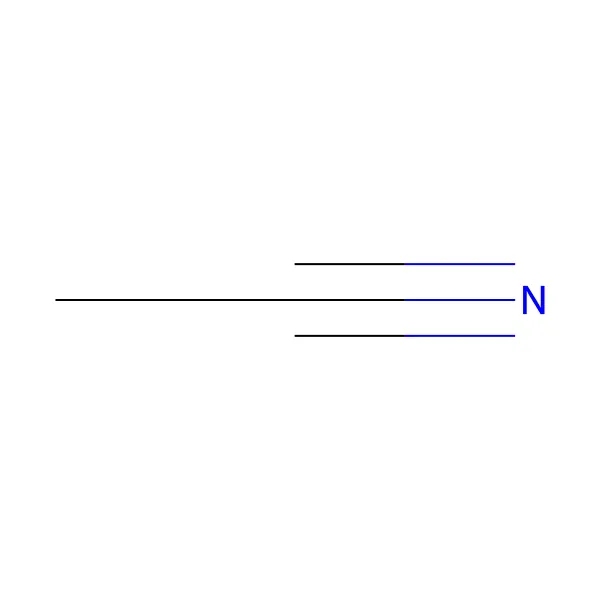 Asetonitril molekül yapısı — CAS 75-05-8