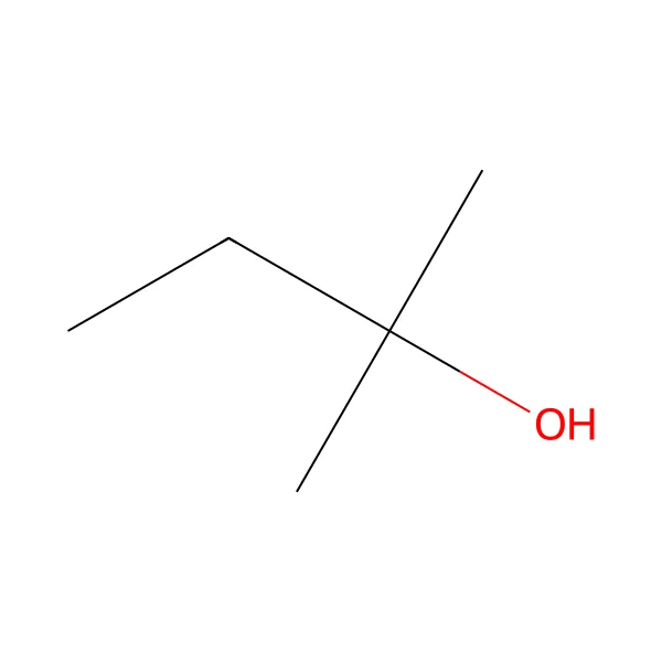 Dimetiletilkarbinol molekül yapısı — CAS 75-85-4