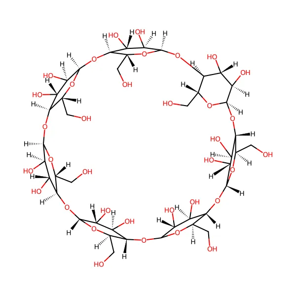 Beta siklodekstrin molekül yapısı — CAS 7585-39-9