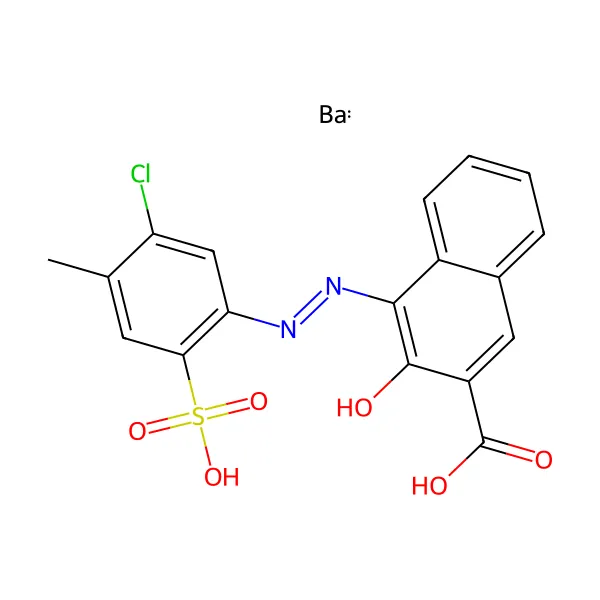 Pigment Kırmızı 48 molekül yapısı — CAS 7585-41-3