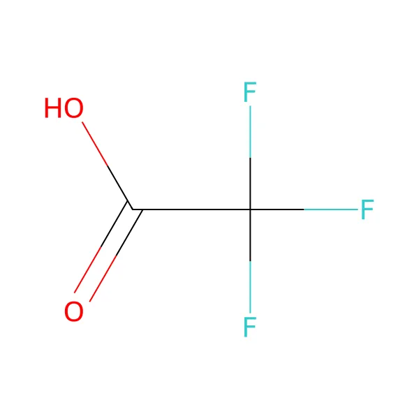 Trifloroasetik asit molekül yapısı — CAS 76-05-1