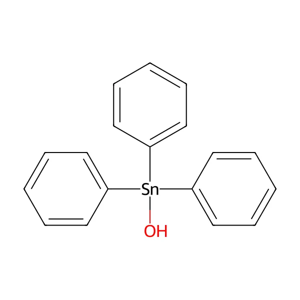 Trifeniltin hidroksit molekül yapısı — CAS 76-87-9