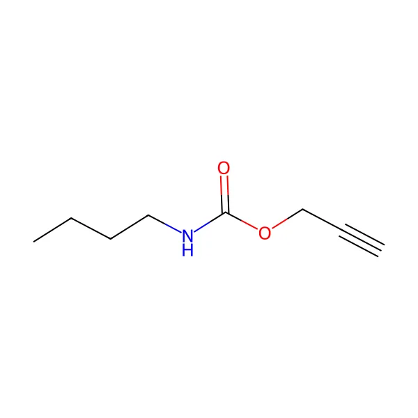 Propargil bütilkarbamat molekül yapısı — CAS 76114-73-3