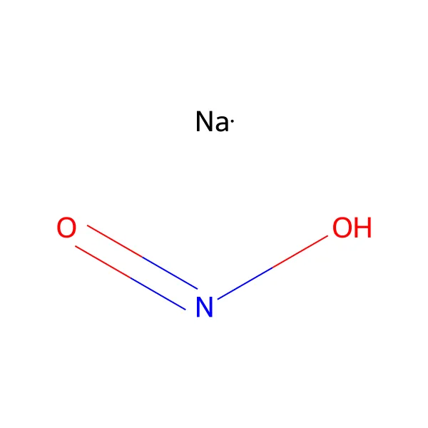 Sodyum nitrit molekül yapısı — CAS 7632-00-0