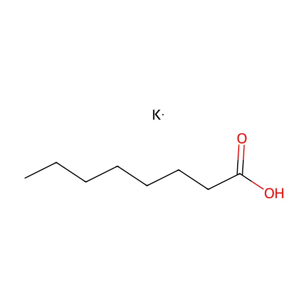 Potasyum kaprilat molekül yapısı — CAS 764-71-6
