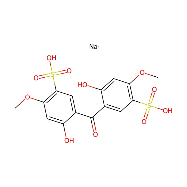 Benzofenon-9 molekül yapısı — CAS 76656-36-5