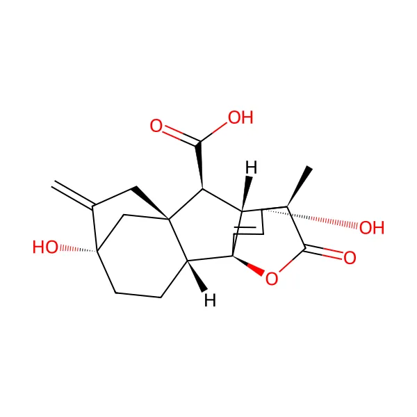 Giberellik asit molekül yapısı — CAS 77-06-5