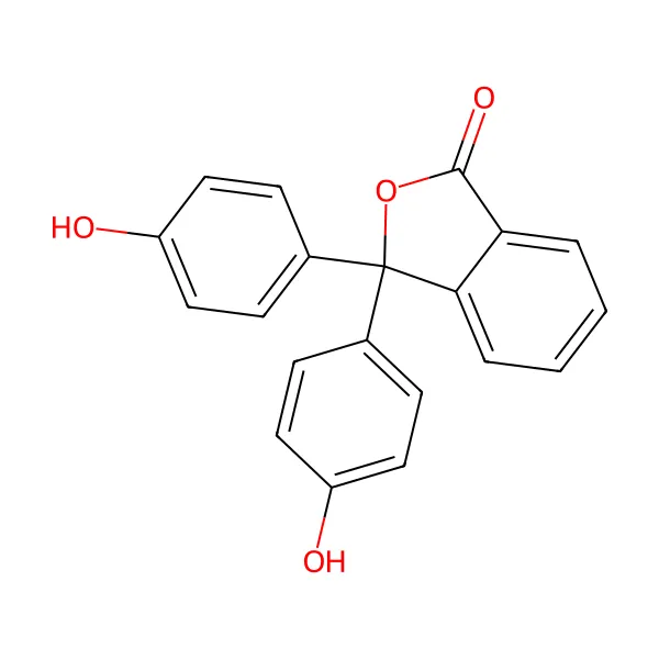 Fenolftalein molekül yapısı — CAS 77-09-8
