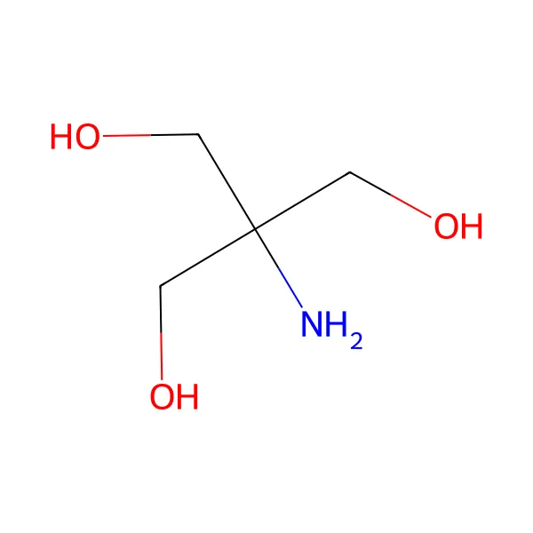 Tris(hidroksimetil)aminometan molekül yapısı — CAS 77-86-1