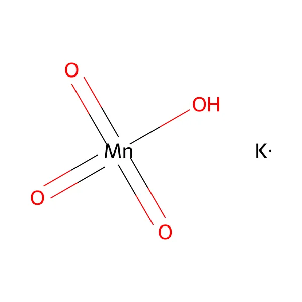 Potasyum permanganat molekül yapısı — CAS 7722-64-7