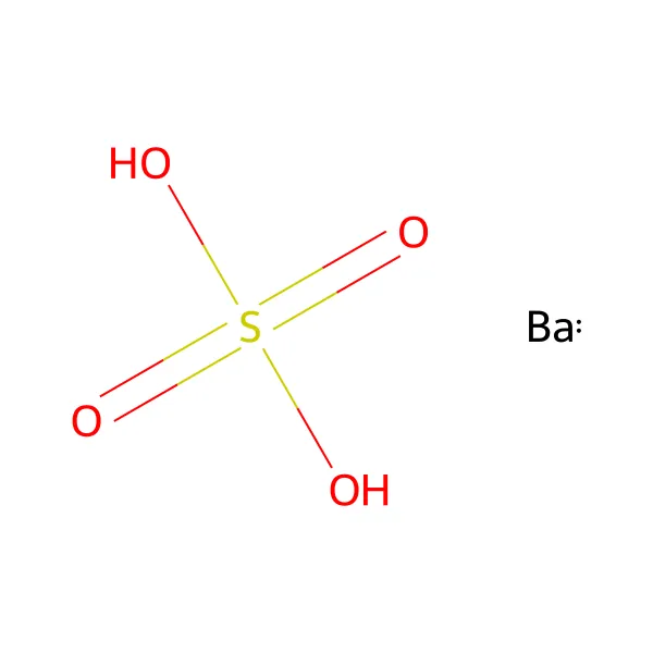 Baryum sülfat molekül yapısı — CAS 7727-43-7
