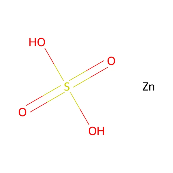 Çinko sülfat molekül yapısı — CAS 7733-02-0