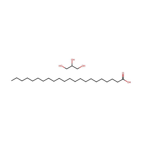 Gliseril behenat molekül yapısı — CAS 77538-19-3