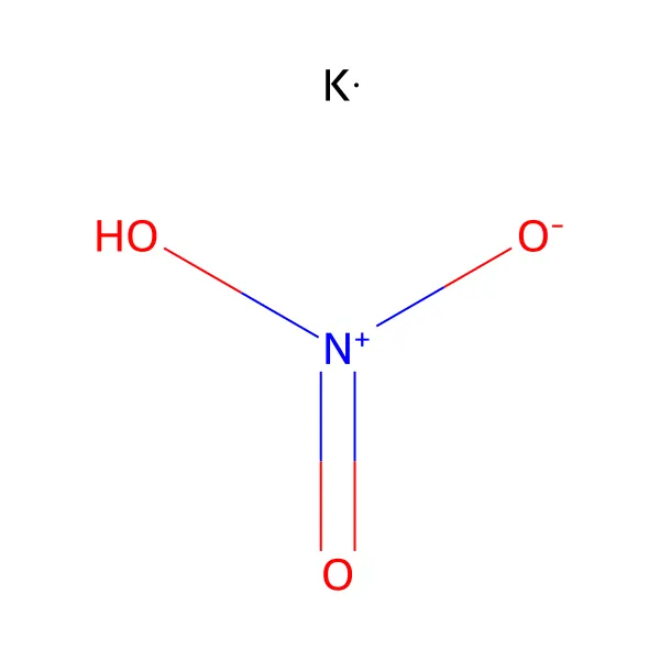 Potasyum nitrat molekül yapısı — CAS 7757-79-1