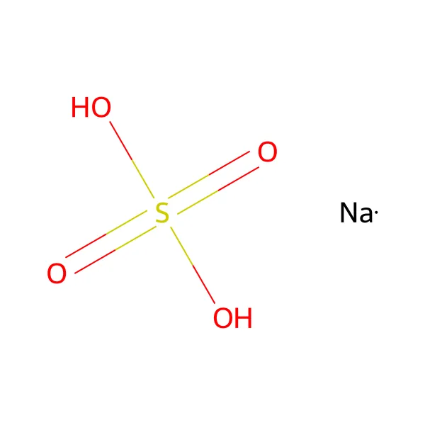 Sodyum sülfat molekül yapısı — CAS 7757-82-6