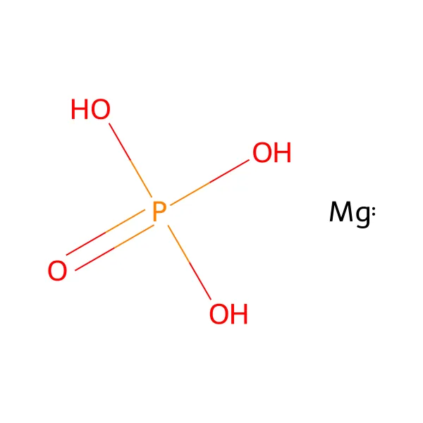 Magnezyum hidrojen fosfat molekül yapısı — CAS 7757-86-0