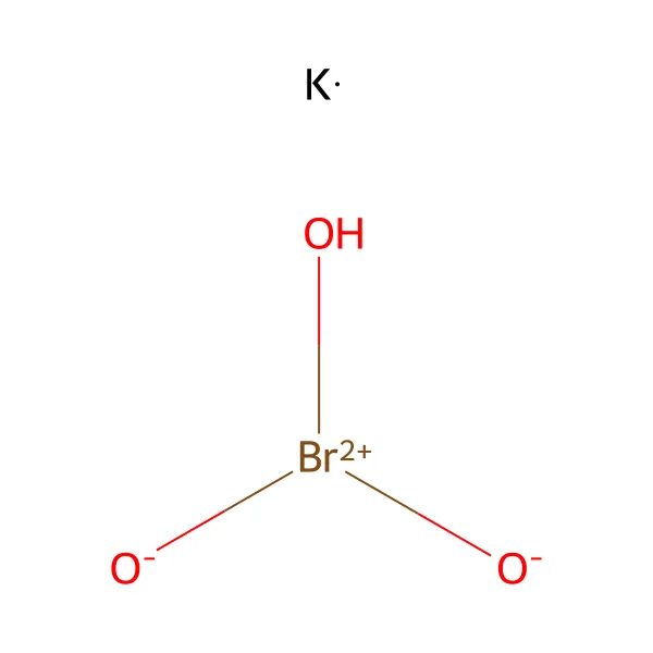 Potasyum bromat molekül yapısı — CAS 7758-01-2