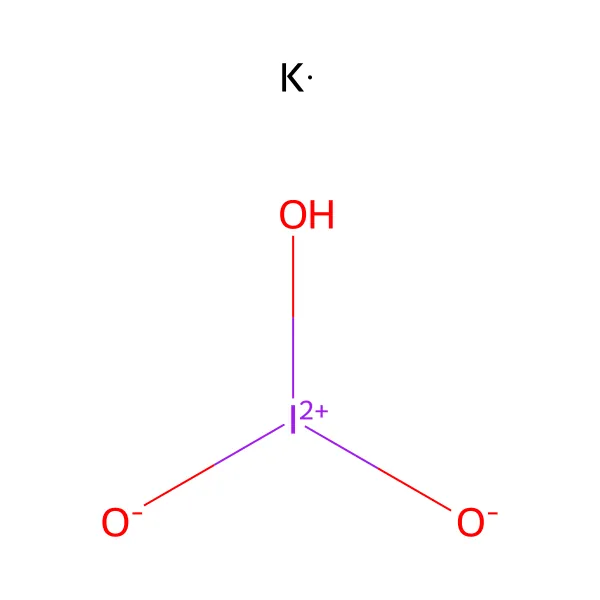 Potasyum iyodat molekül yapısı — CAS 7758-05-6