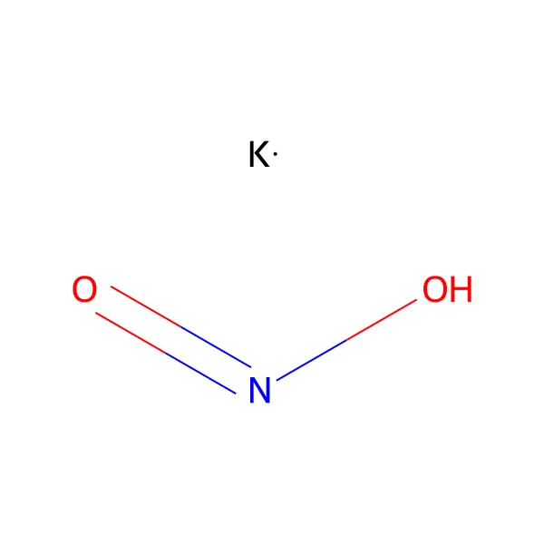 Potasyum nitrit molekül yapısı — CAS 7758-09-0