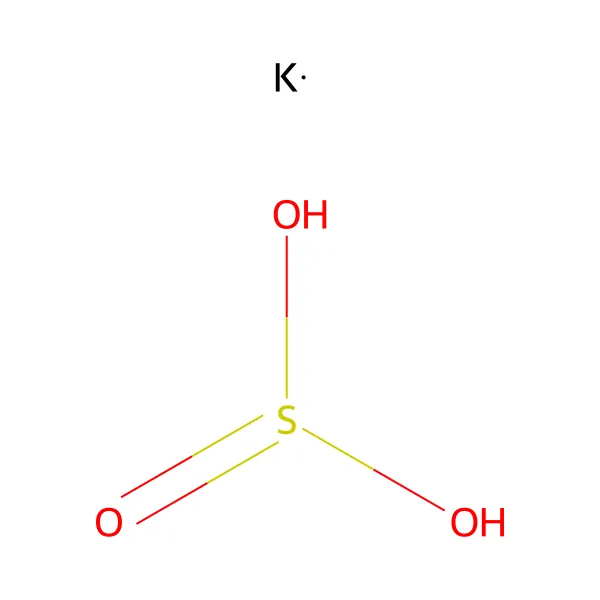 Potasyum bisülfit molekül yapısı — CAS 7773-03-7