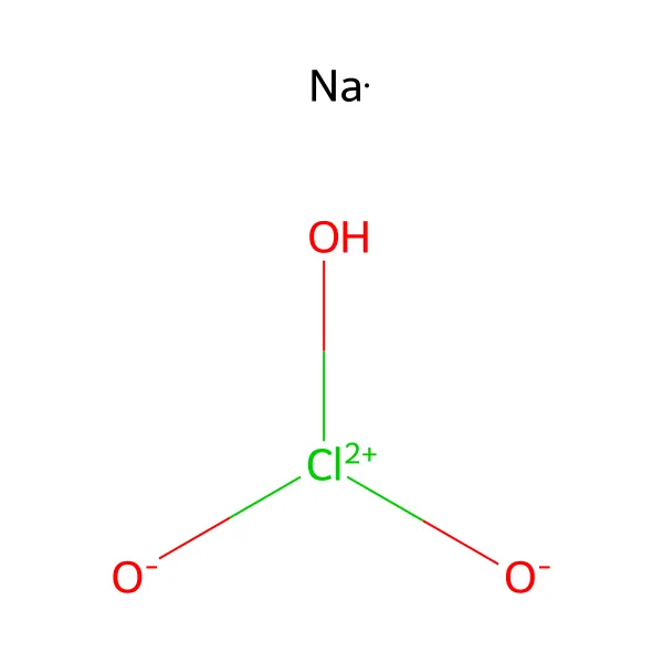 Sodyum klorat molekül yapısı — CAS 7775-09-9