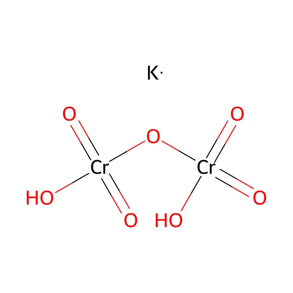 Potasyum dikromat molekül yapısı — CAS 7778-50-9
