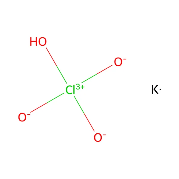 Potasyum perklorat molekül yapısı — CAS 7778-74-7